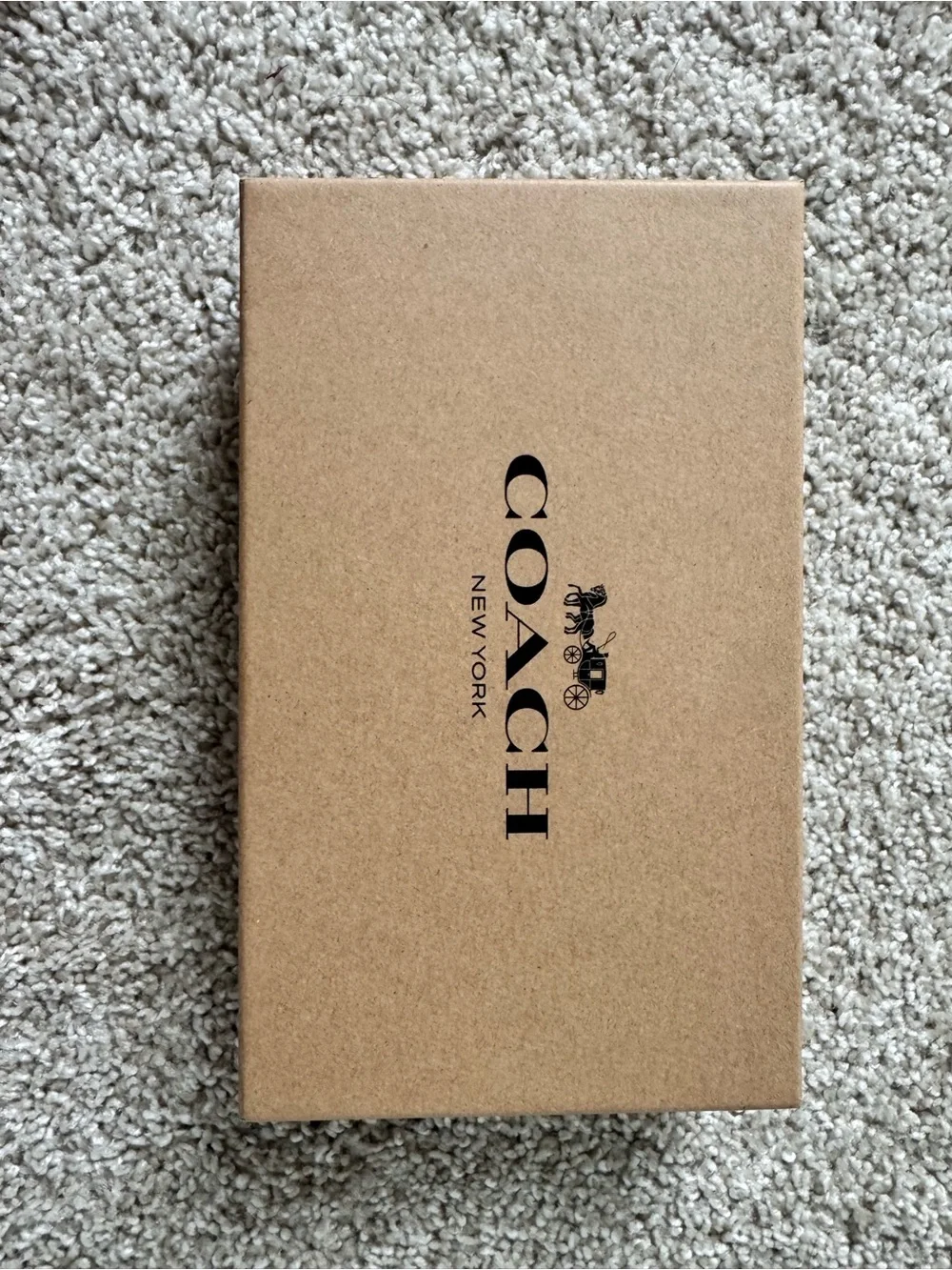 Coach Brown and Black Signature Belt Box
